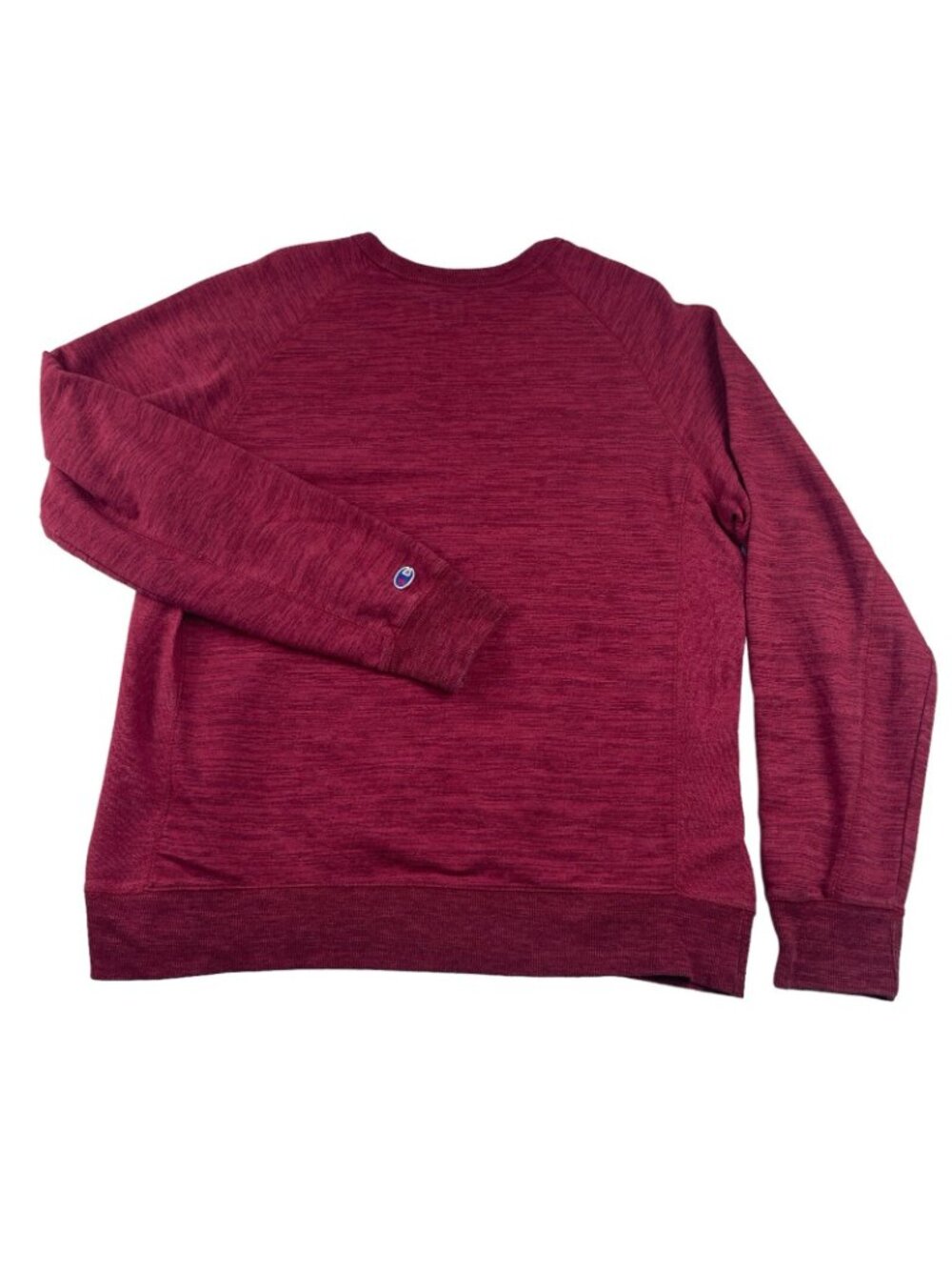 CHAMPION Crewneck Sweater Size 2XL Mens Patch Logo Pullover Heather Red Vintage - Picture 6 of 7